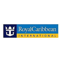Logo von Royal Caribbean International mit Krone und Schriftzug auf weißem Hintergrund.