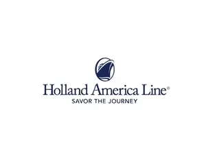 Logo von Holland America Line mit Schriftzug und dem Slogan "Savor the Jouney".